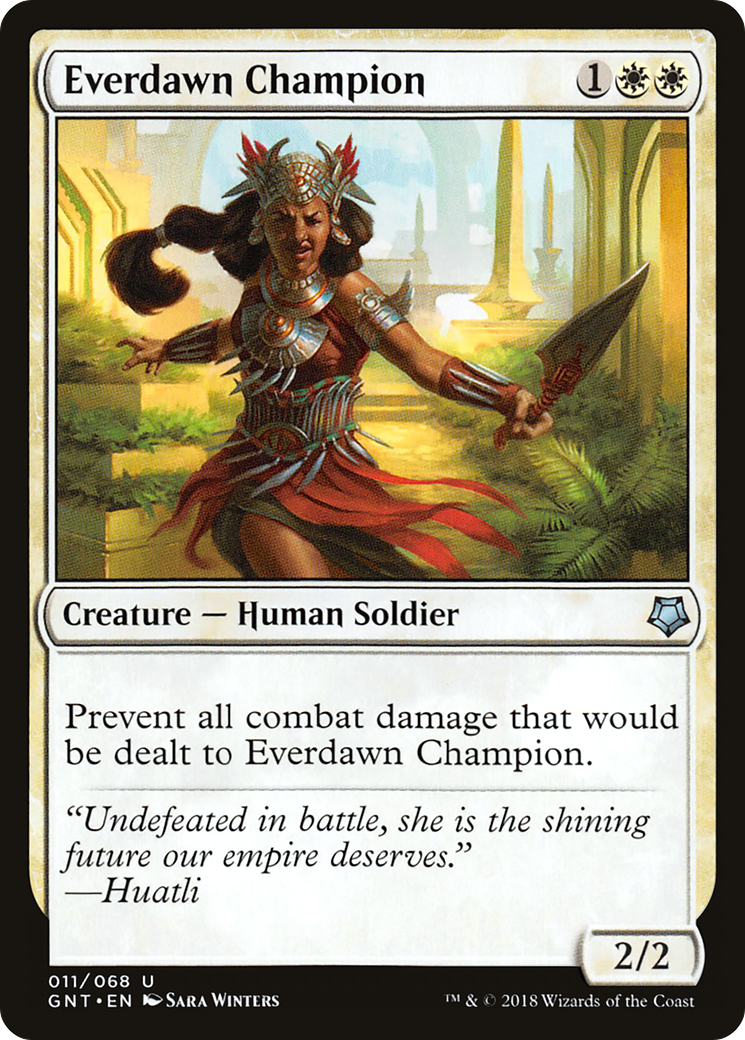 Everdawn Champion (GNT-011) - Game Night - Premium MTG Single from Wizards of the Coast - Just $0.08! Shop now at Game Crave Tournament Store