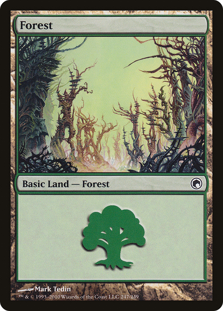 Forest (SOM-247) - Scars of Mirrodin Foil - Premium MTG Single from Wizards of the Coast - Just $0.29! Shop now at Game Crave Tournament Store