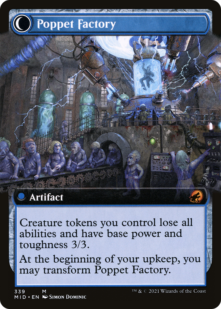 Poppet Stitcher // Poppet Factory (MID-339) - Innistrad: Midnight Hunt: (Extended Art, Double Faced Transform) - Premium MTG Single from Wizards of the Coast - Just $3.90! Shop now at Game Crave Tournament Store