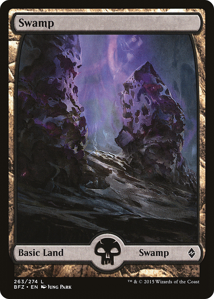 Swamp (BFZ-263) - Battle for Zendikar - Premium MTG Single from Wizards of the Coast - Just $0.08! Shop now at Game Crave Tournament Store