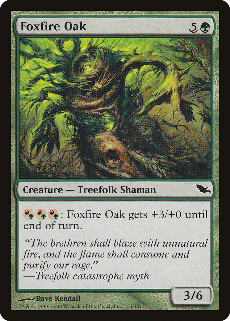 Foxfire Oak (SHM-115) - Shadowmoor - Premium MTG Single from Wizards of the Coast - Just $0.08! Shop now at Game Crave Tournament Store