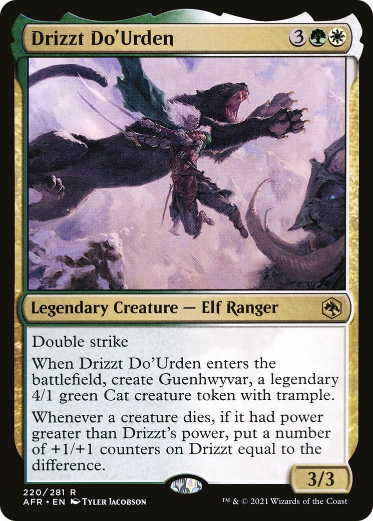 Drizzt Do'Urden (AFR-220) - Adventures in the Forgotten Realms Foil - Premium MTG Single from Wizards of the Coast - Just $0.35! Shop now at Game Crave Tournament Store