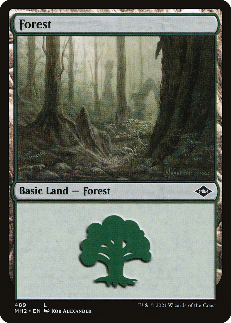 Forest (MH2-489) - Modern Horizons 2 - Premium MTG Single from Wizards of the Coast - Just $0.08! Shop now at Game Crave Tournament Store