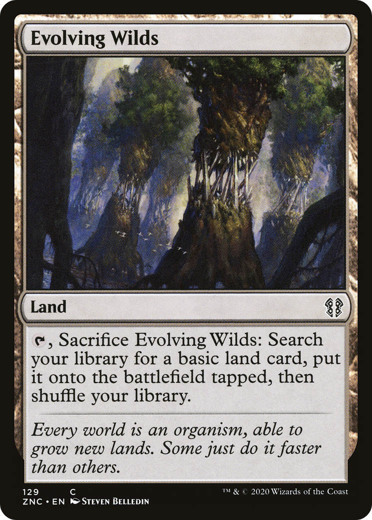 Evolving Wilds (ZNC-129) - Zendikar Rising Commander - Premium MTG Single from Wizards of the Coast - Just $0.08! Shop now at Game Crave Tournament Store