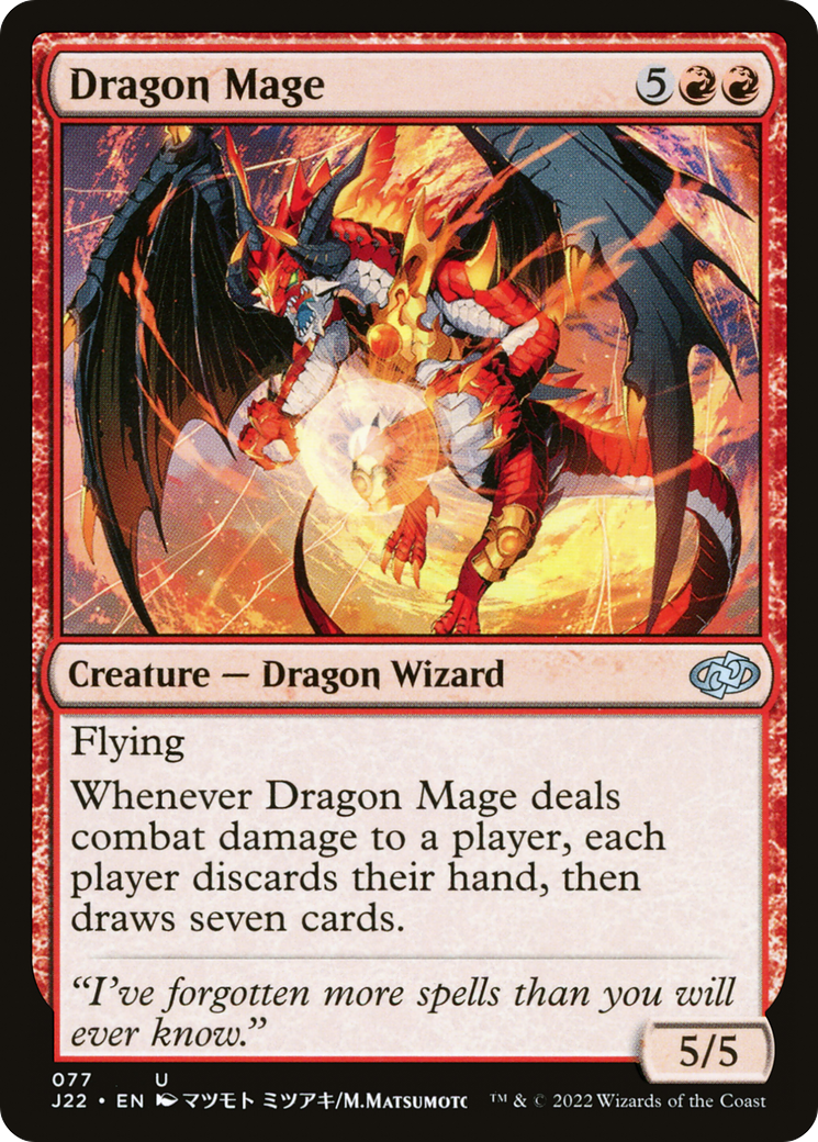 Dragon Mage (J22-077) - Jumpstart 2022 - Premium MTG Single from Wizards of the Coast - Just $0.11! Shop now at Game Crave Tournament Store