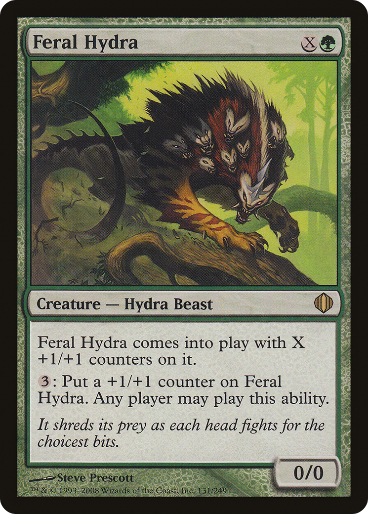 Feral Hydra (ALA-131) - Shards of Alara Foil - Premium MTG Single from Wizards of the Coast - Just $2.21! Shop now at Game Crave Tournament Store