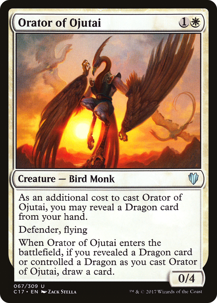 Orator of Ojutai (C17-067) - Commander 2017 - Premium MTG Single from Wizards of the Coast - Just $0.08! Shop now at Game Crave Tournament Store