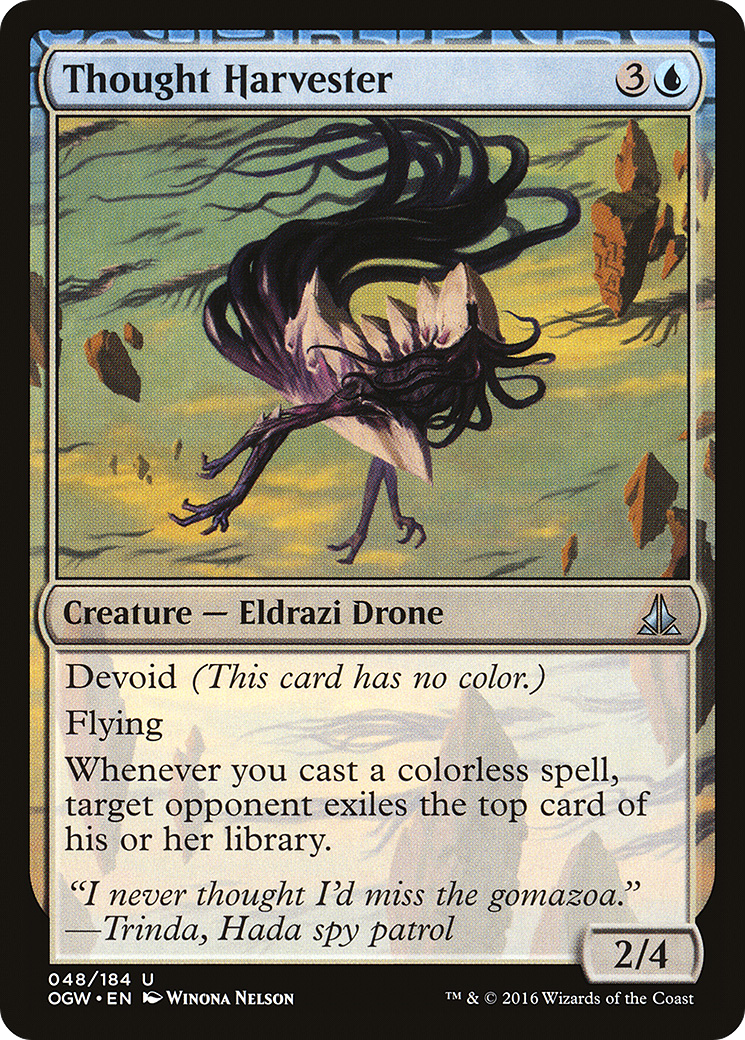 Thought Harvester (OGW-048) - Oath of the Gatewatch: (devoid) Foil - Premium MTG Single from Wizards of the Coast - Just $0.39! Shop now at Game Crave Tournament Store