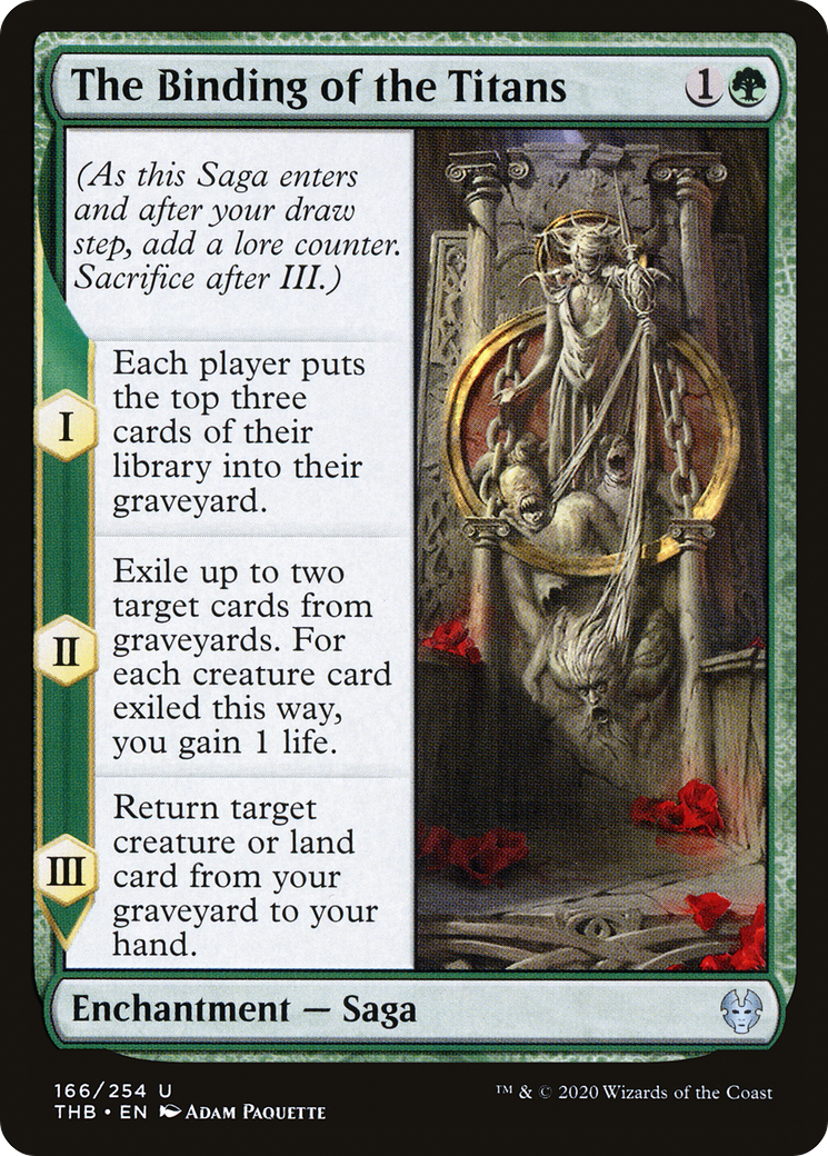 The Binding of the Titans (THB-166) - Theros Beyond Death Foil - Premium MTG Single from Wizards of the Coast - Just $0.08! Shop now at Game Crave Tournament Store