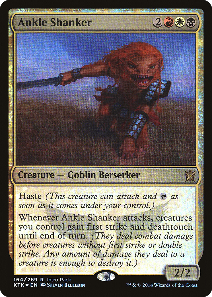 Ankle Shanker (PKTK-164) - Khans of Tarkir Promos Foil - Premium MTG Single from Wizards of the Coast - Just $0.21! Shop now at Game Crave Tournament Store