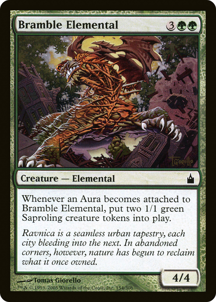 Bramble Elemental (RAV-154) - Ravnica: City of Guilds Foil - Premium MTG Single from Wizards of the Coast - Just $0.11! Shop now at Game Crave Tournament Store