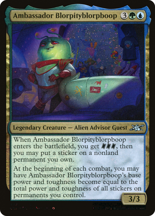 Ambassador Blorpityblorpboop (UNF-447) - Unfinity Foil - Premium MTG Single from Wizards of the Coast - Just $0.13! Shop now at Game Crave Tournament Store