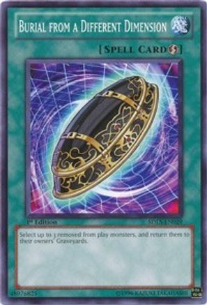 Burial from a Different Dimension (SDLS-EN029) - Structure Deck: Lost Sanctuary 1st Edition - Premium Yugioh Single from Konami - Just $0.26! Shop now at Game Crave Tournament Store