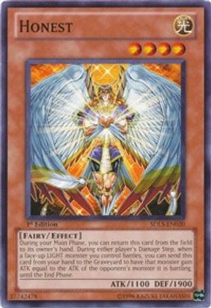 Honest (SDLS-EN020) - Structure Deck: Lost Sanctuary 1st Edition - Premium Yugioh Single from Konami - Just $0.09! Shop now at Game Crave Tournament Store
