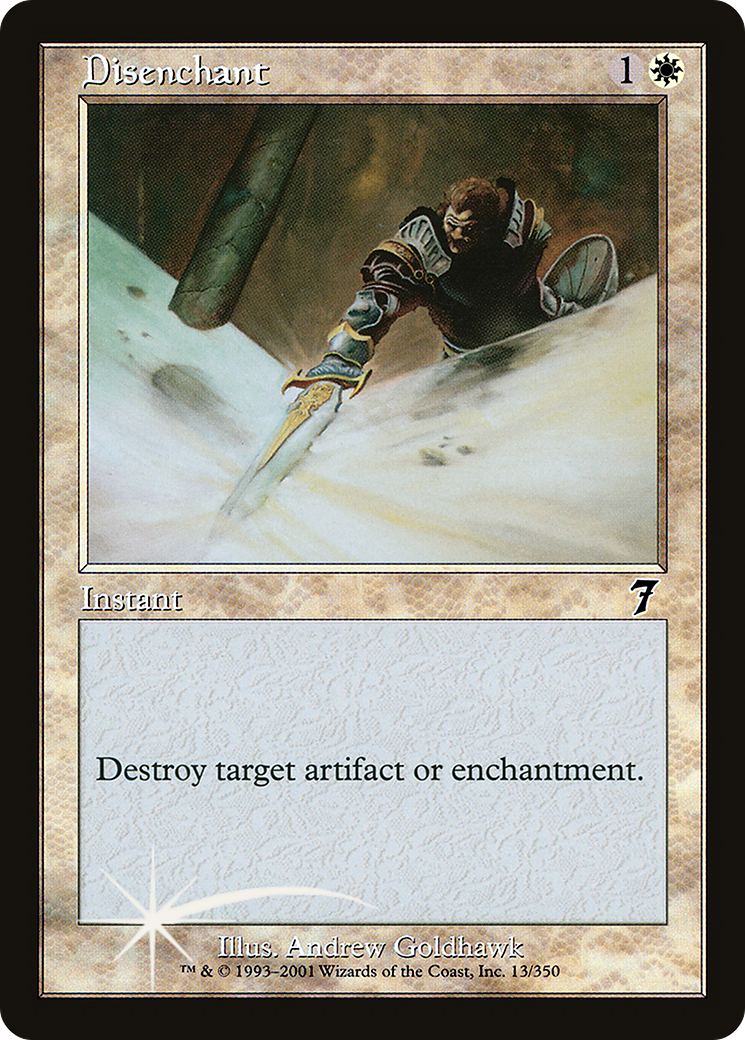 Disenchant (7ED-13★) - Seventh Edition Foil - Premium MTG Single from Wizards of the Coast - Just $4.73! Shop now at Game Crave Tournament Store