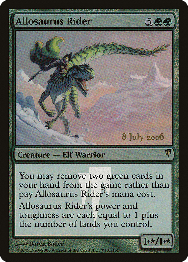 Allosaurus Rider (PCSP-101★) - Coldsnap Promos Foil - Premium MTG Single from Wizards of the Coast - Just $2.33! Shop now at Game Crave Tournament Store