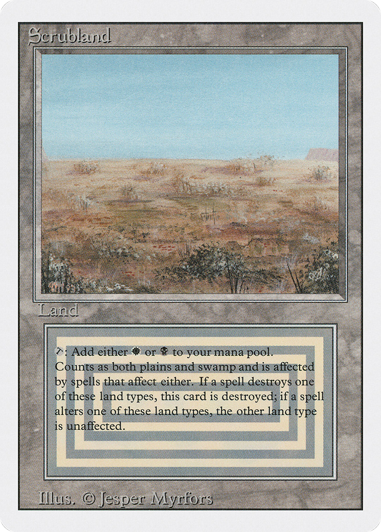 Scrubland (3ED-286) - Revised Edition - Premium MTG Single from Wizards of the Coast - Just $297.36! Shop now at Game Crave Tournament Store
