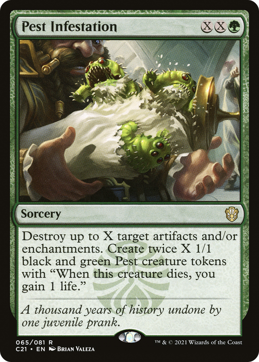 Pest Infestation (C21-065) - Commander 2021 - Premium MTG Single from Wizards of the Coast - Just $0.72! Shop now at Game Crave Tournament Store