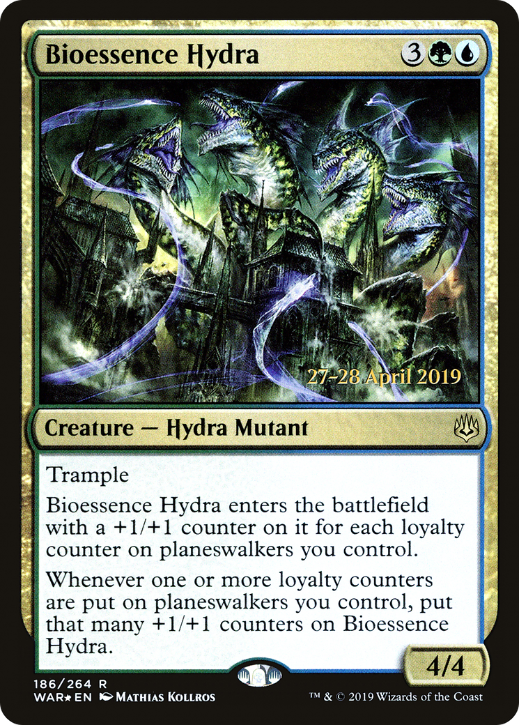 Bioessence Hydra (PWAR-186S) - War of the Spark Promos Foil - Premium MTG Single from Wizards of the Coast - Just $0.67! Shop now at Game Crave Tournament Store