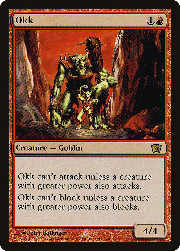 Okk (8ED-206★) - Eighth Edition Foil - Premium MTG Single from Wizards of the Coast - Just $0.43! Shop now at Game Crave Tournament Store
