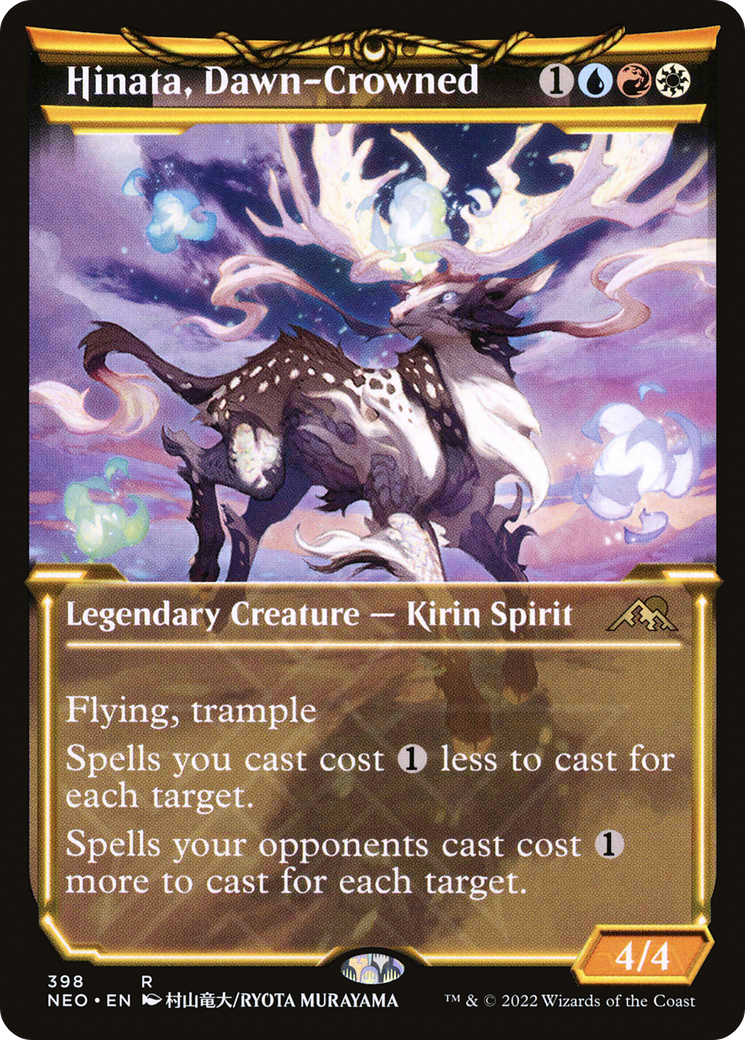 Hinata, Dawn-Crowned (NEO-398) - Kamigawa: Neon Dynasty: (Showcase) - Premium MTG Single from Wizards of the Coast - Just $0.12! Shop now at Game Crave Tournament Store