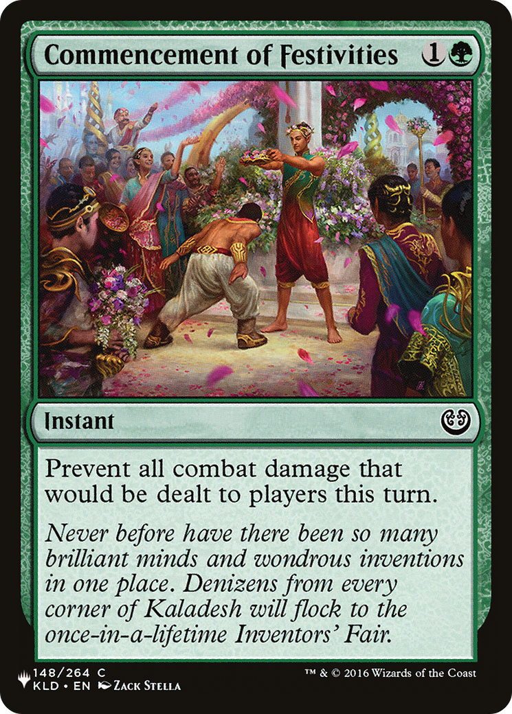 Commencement of Festivities (PLIST-616) - The List - Premium MTG Single from Wizards of the Coast - Just $0.25! Shop now at Game Crave Tournament Store