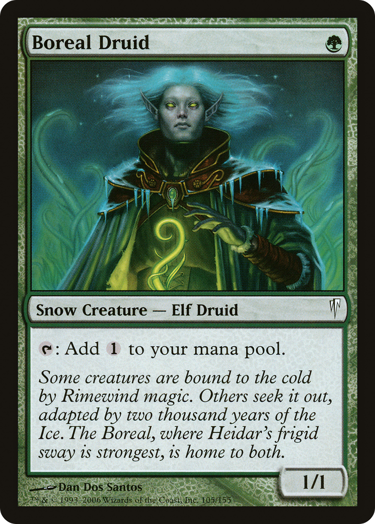 Boreal Druid (CSP-105) - Coldsnap Foil - Premium MTG Single from Wizards of the Coast - Just $23.08! Shop now at Game Crave Tournament Store