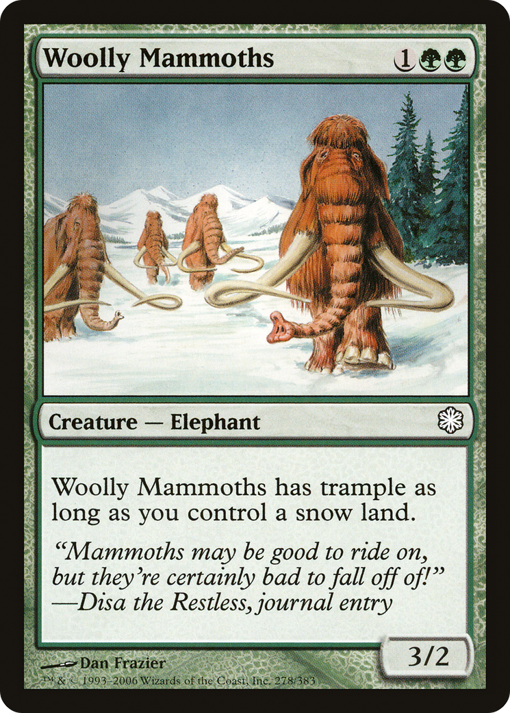 Woolly Mammoths (CST-278) - Coldsnap Theme Decks - Premium MTG Single from Wizards of the Coast - Just $0.08! Shop now at Game Crave Tournament Store