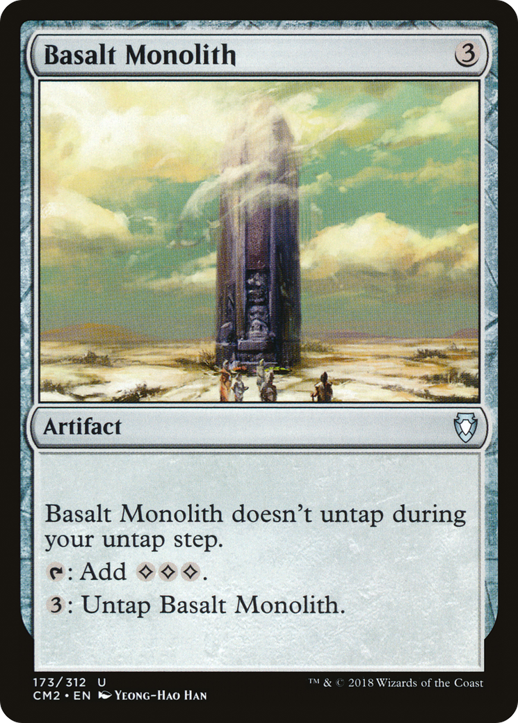 Basalt Monolith (CM2-173) - Commander Anthology Volume II - Premium MTG Single from Wizards of the Coast - Just $3.60! Shop now at Game Crave Tournament Store