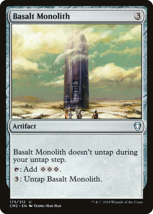 Basalt Monolith (CM2-173) - Commander Anthology Volume II - Premium MTG Single from Wizards of the Coast - Just $3.60! Shop now at Game Crave Tournament Store