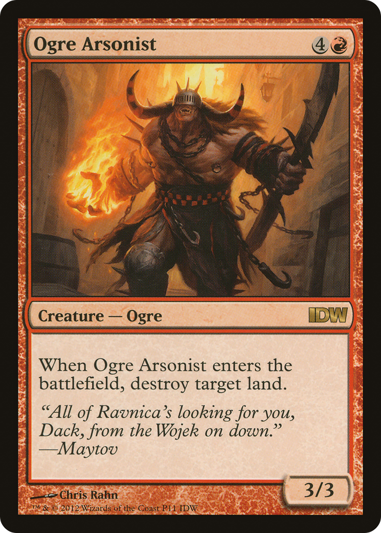 Ogre Arsonist (PIDW-011) - IDW Comics Inserts - Premium MTG Single from Wizards of the Coast - Just $0.23! Shop now at Game Crave Tournament Store