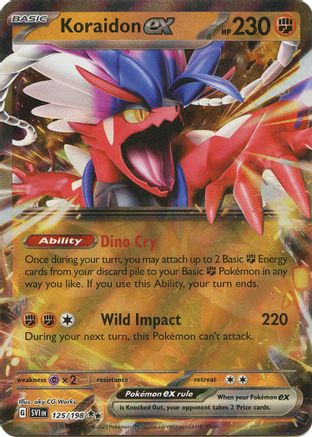 Koraidon ex - 125/198 125 - SV01 Scarlet & Violet Base Set Holofoil - Premium Pokemon Single from Nintendo - Just $0.50! Shop now at Game Crave Tournament Store