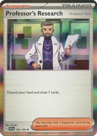 Professor's Research - 190/198 190 - SV01 Scarlet & Violet Base Set Holofoil - Premium Pokemon Single from Nintendo - Just $0.50! Shop now at Game Crave Tournament Store