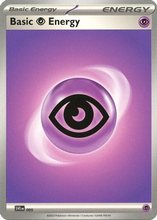 Basic Psychic Energy 5 - SV01 Scarlet & Violet Base Set - Premium Pokemon Single from Nintendo - Just $0.25! Shop now at Game Crave Tournament Store