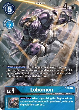Lobomon - P-030 (2nd Anniversary Frontier Card) (P-030) - Digimon Promotion Cards Foil - Premium Digimon Single from Bandai - Just $0.65! Shop now at Game Crave Tournament Store