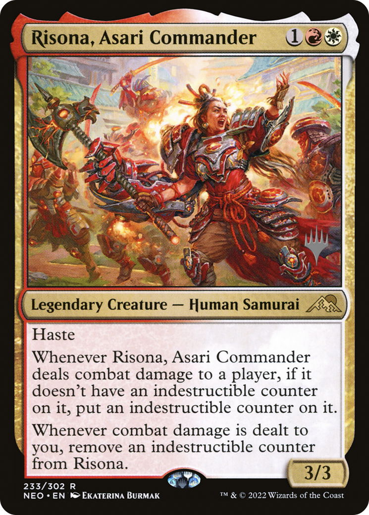 Risona, Asari Commander (PNEO-233P) - Kamigawa: Neon Dynasty Promos - Premium MTG Single from Wizards of the Coast - Just $0.08! Shop now at Game Crave Tournament Store