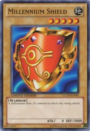 Millennium Shield (GLD4-EN001) - Gold Series 4: Pyramids Edition Limited - Premium Yugioh Single from Konami - Just $0.36! Shop now at Game Crave Tournament Store