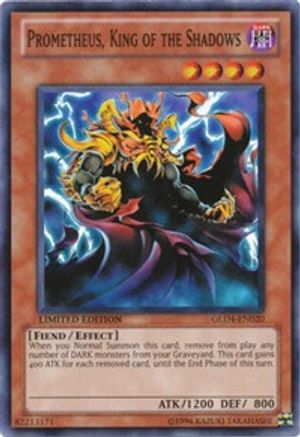 Prometheus, King of the Shadows (GLD4-EN020) - Gold Series 4: Pyramids Edition Limited - Premium Yugioh Single from Konami - Just $0.46! Shop now at Game Crave Tournament Store