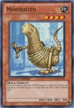 Mormolith (GLD4-EN021) - Gold Series 4: Pyramids Edition Limited - Premium Yugioh Single from Konami - Just $0.25! Shop now at Game Crave Tournament Store