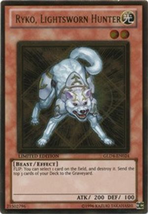 Ryko, Lightsworn Hunter (GLD4-EN024) - Gold Series 4: Pyramids Edition Limited - Premium Yugioh Single from Konami - Just $1.29! Shop now at Game Crave Tournament Store