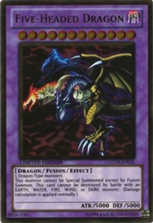 Five-Headed Dragon (GLD4-EN031) - Gold Series 4: Pyramids Edition Limited - Premium Yugioh Single from Konami - Just $1.97! Shop now at Game Crave Tournament Store