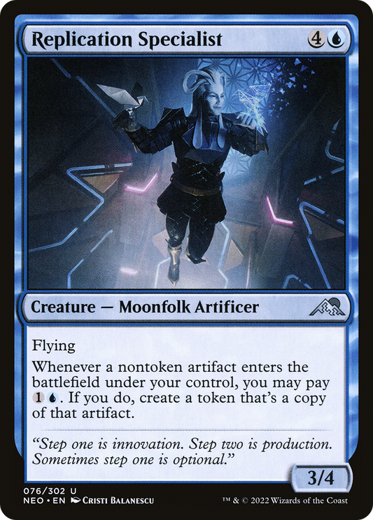 Replication Specialist (NEO-076) - Kamigawa: Neon Dynasty - Premium MTG Single from Wizards of the Coast - Just $0.08! Shop now at Game Crave Tournament Store