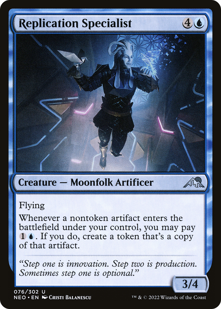 Replication Specialist (NEO-076) - Kamigawa: Neon Dynasty Foil - Premium MTG Single from Wizards of the Coast - Just $0.08! Shop now at Game Crave Tournament Store