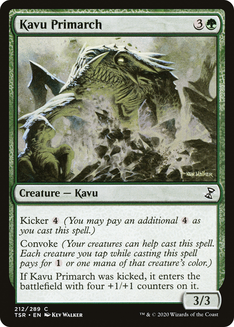 Kavu Primarch (TSR-212) - Time Spiral Remastered - Premium MTG Single from Wizards of the Coast - Just $0.08! Shop now at Game Crave Tournament Store