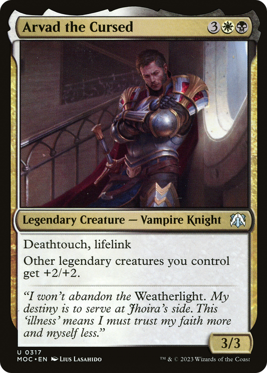 Arvad the Cursed (MOC-317) - March of the Machine Commander - Premium MTG Single from Wizards of the Coast - Just $0.25! Shop now at Game Crave Tournament Store