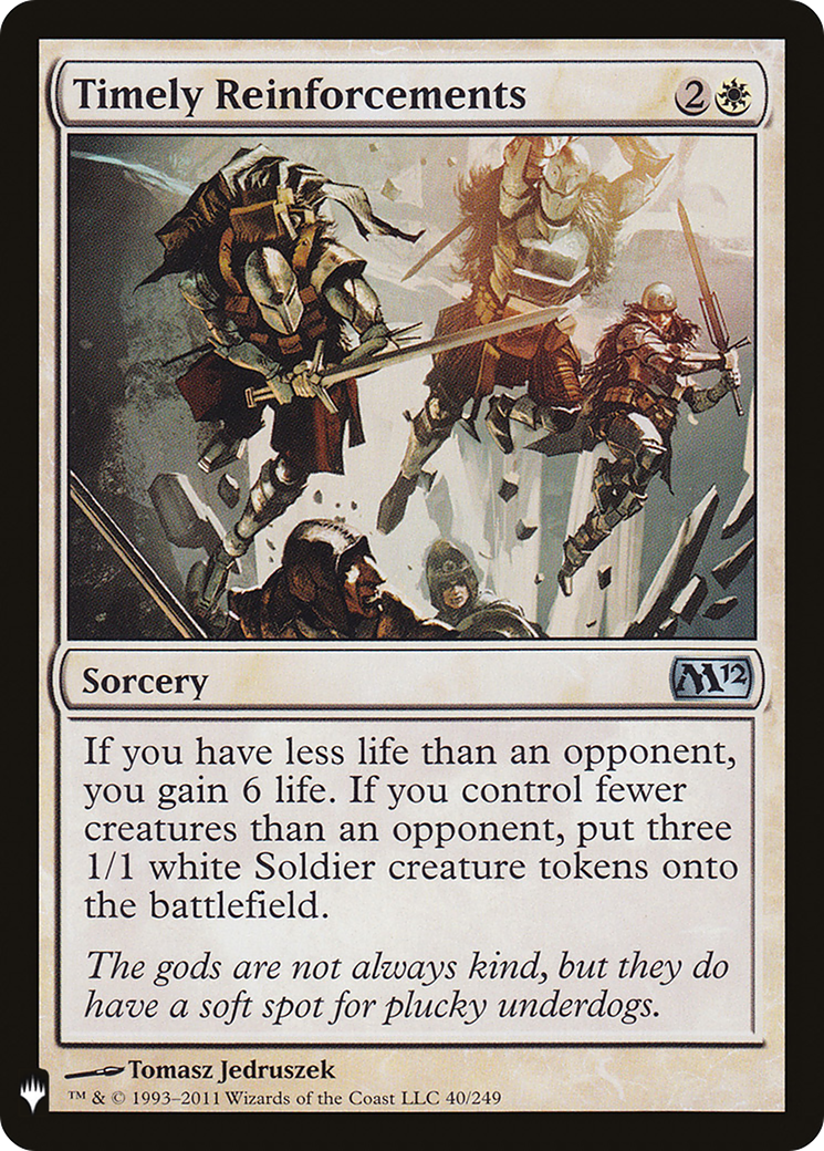 Timely Reinforcements (MB1-262) - Mystery Booster - Premium MTG Single from Wizards of the Coast - Just $0.08! Shop now at Game Crave Tournament Store