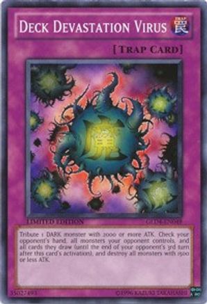 Deck Devastation Virus (GLD4-EN049) - Gold Series 4: Pyramids Edition Limited - Premium Yugioh Single from Konami - Just $0.32! Shop now at Game Crave Tournament Store