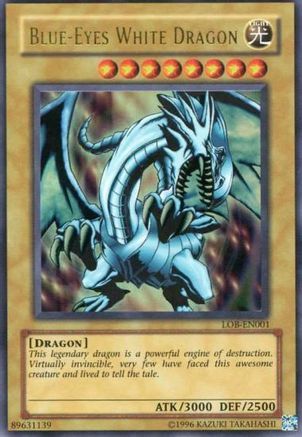 Blue-Eyes White Dragon (LOB-EN001) - Legend of Blue Eyes White Dragon (Worldwide English) Unlimited - Premium Yugioh Single from Konami - Just $15.35! Shop now at Game Crave Tournament Store