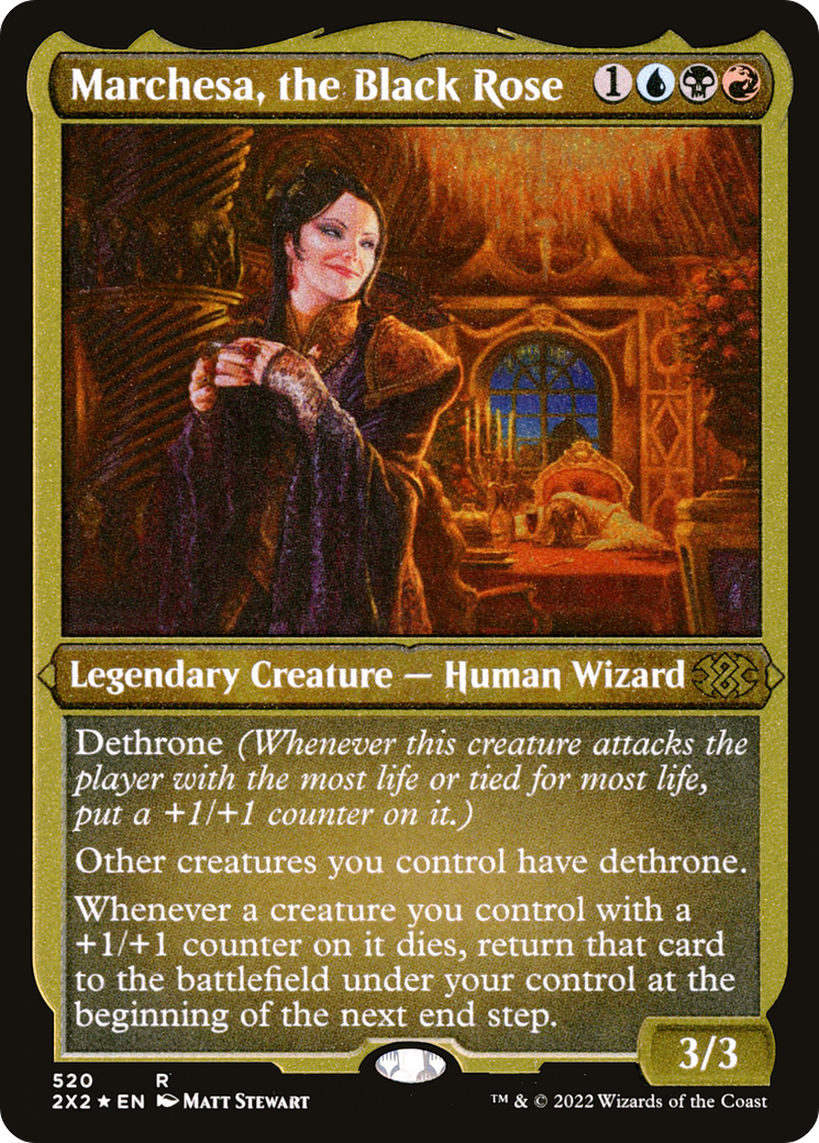 Marchesa, the Black Rose (2X2-520) - Double Masters 2022 Etched Foil - Premium MTG Single from Wizards of the Coast - Just $0.64! Shop now at Game Crave Tournament Store
