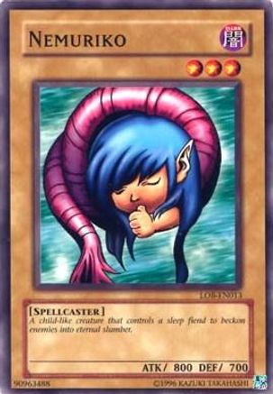 Nemuriko (LOB-EN013) - Legend of Blue Eyes White Dragon (Worldwide English) Unlimited - Premium Yugioh Single from Konami - Just $0.59! Shop now at Game Crave Tournament Store